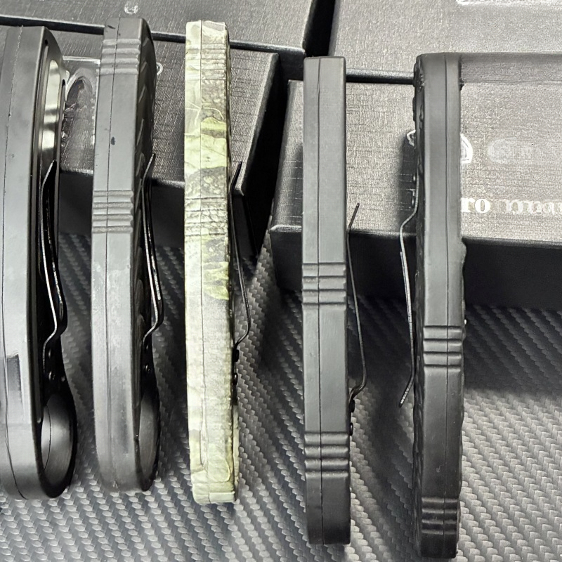 OTF carbon fiber blade with Aluminum alloy handle EDC outdoor tool accessory claw knife sheath