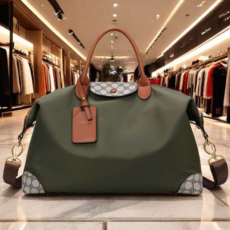 Large Capacity Travel For Women, Fashionable Short Trip Handbag, Korean Style Portable Clothing Storage Luggage Bag