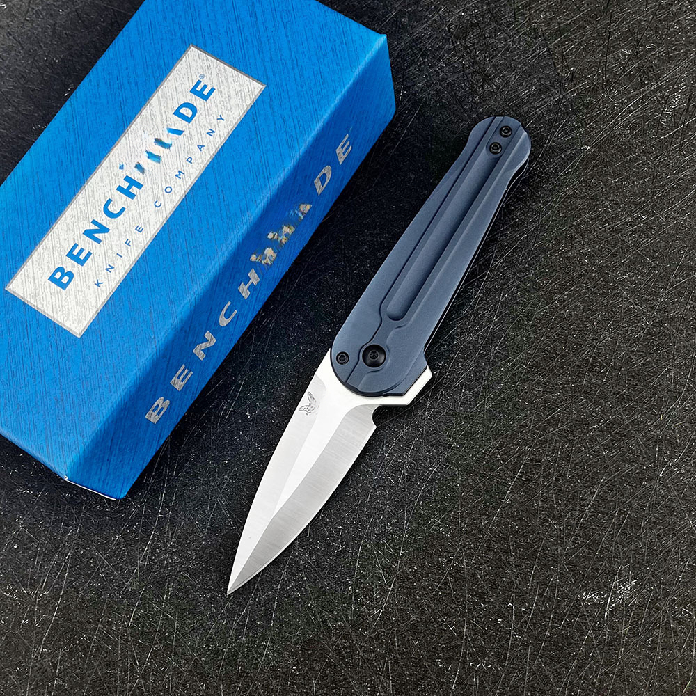 All-New BM491 Folding Knife D2 Steel Blade with Aluminum Handle for Outdoor Camping Cutting Survival Scenarios Daily Carry Tool