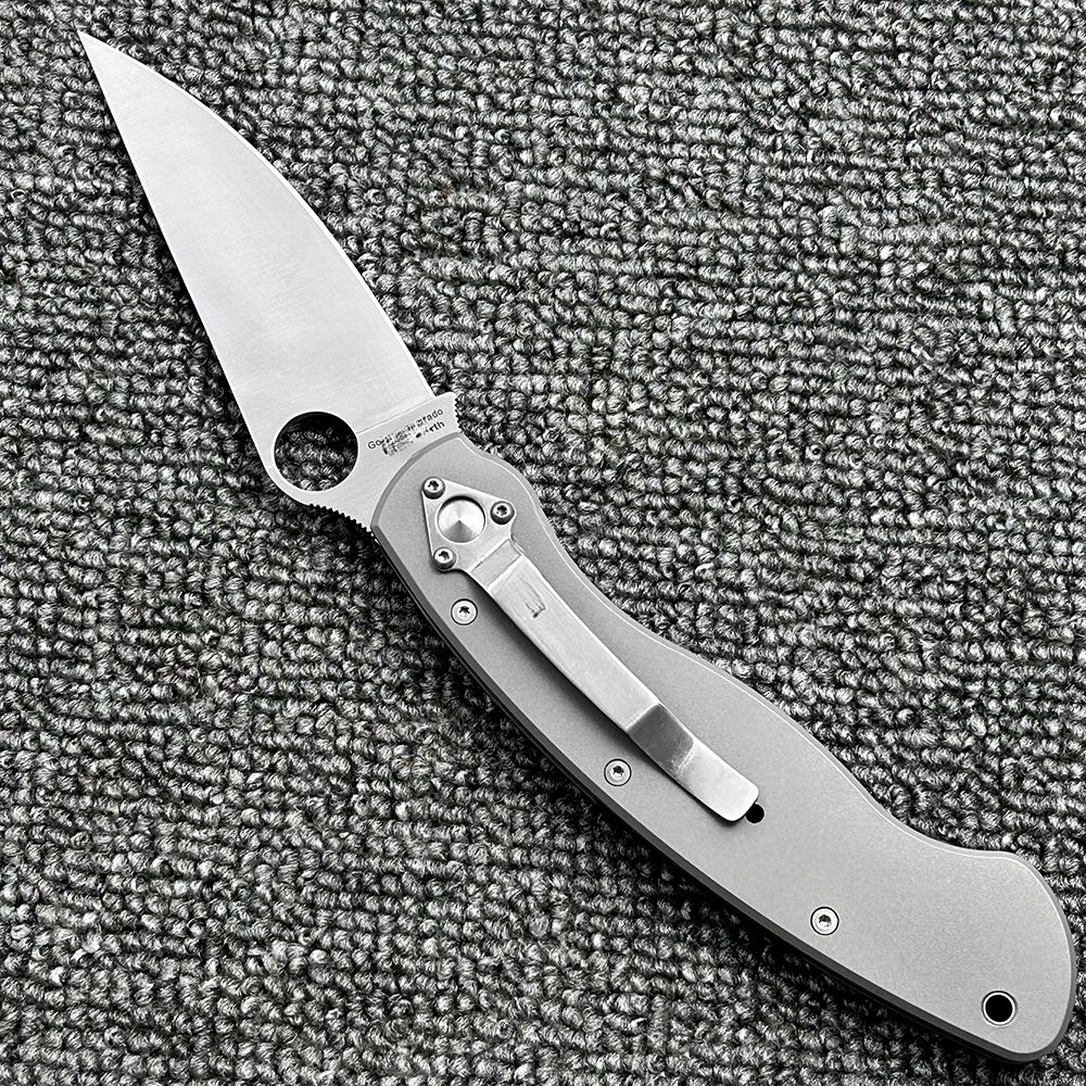 C36TIP titanium handle folding knife Outdoor camping Wilderness survival High hardness pocket EDC tool knife