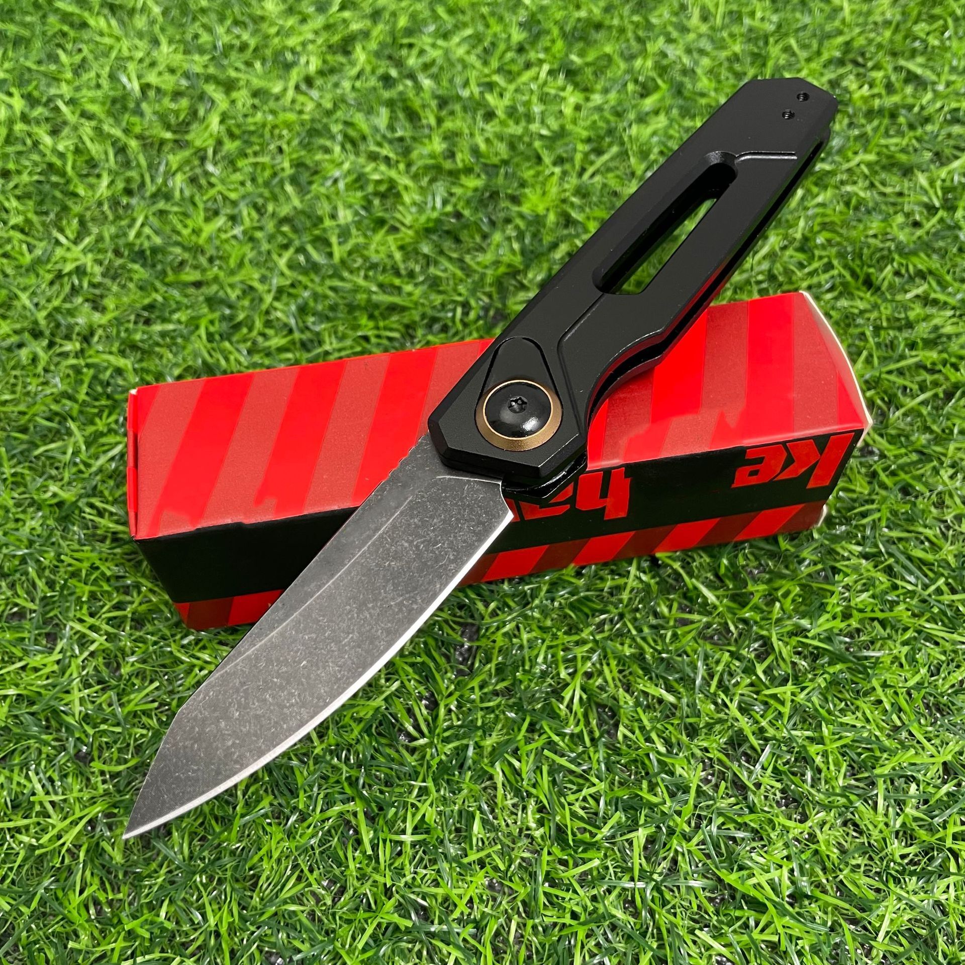 KS 7550 High-Quality T6 Aluminum Handle Outdoor Camping EDC Tactical Hunting Knife Adventure Survival Tool Men's Gift