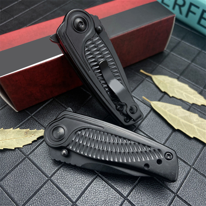 1313BLK Spoke Flipper Knife 2" Outdoor Tactical Camping Hiking Survival multi-purpose EDC folding Knife Men's gift