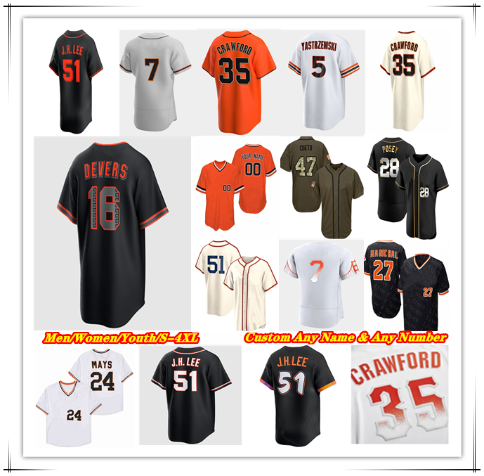 16 Rafael Devers 2026 City Gigantes Jersey 51 Jung Hoo Lee Matt Chapman Logan Webb Willy Adames Heliot Ramos Casey Schmitt Landen Roupp Harrison Bader Bailey Arraez