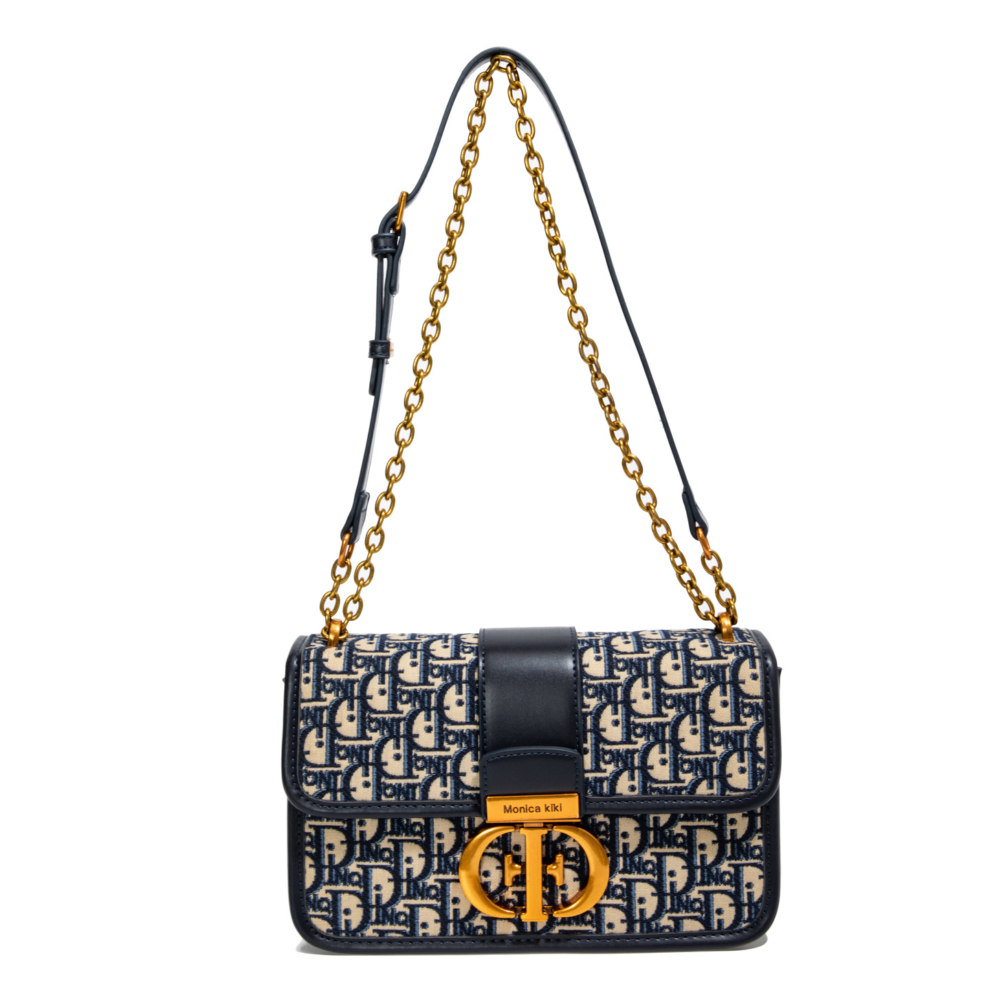 MONICA KIKI hot embroidered luxury versatile designer shoulder bag trendy and fashionable small square bag for women