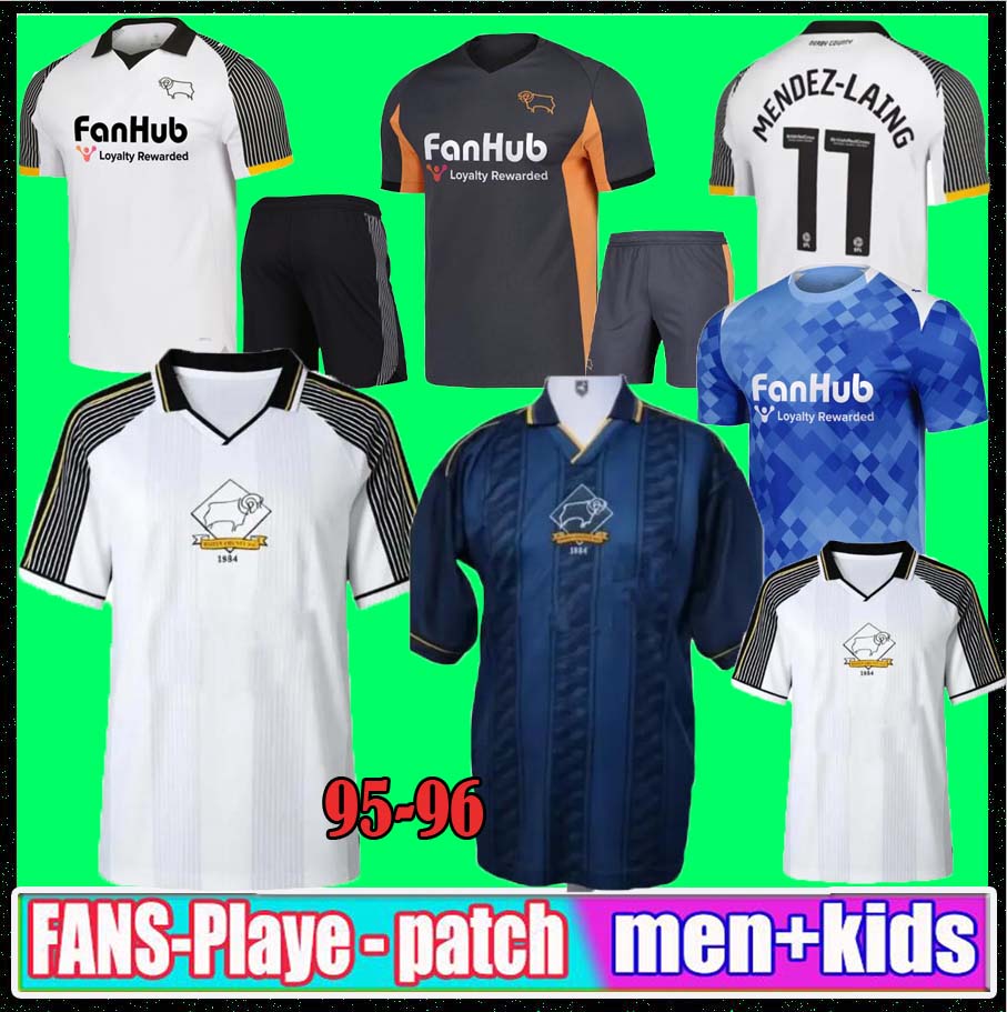 Derby County 25-26 Home soccer jerseys 2025 2026 FORSYTH MENDEZ-LAING GOUDMIJN JACKSON NYAMBE ADAMS away football shirts men kids kit 95 96 retro
