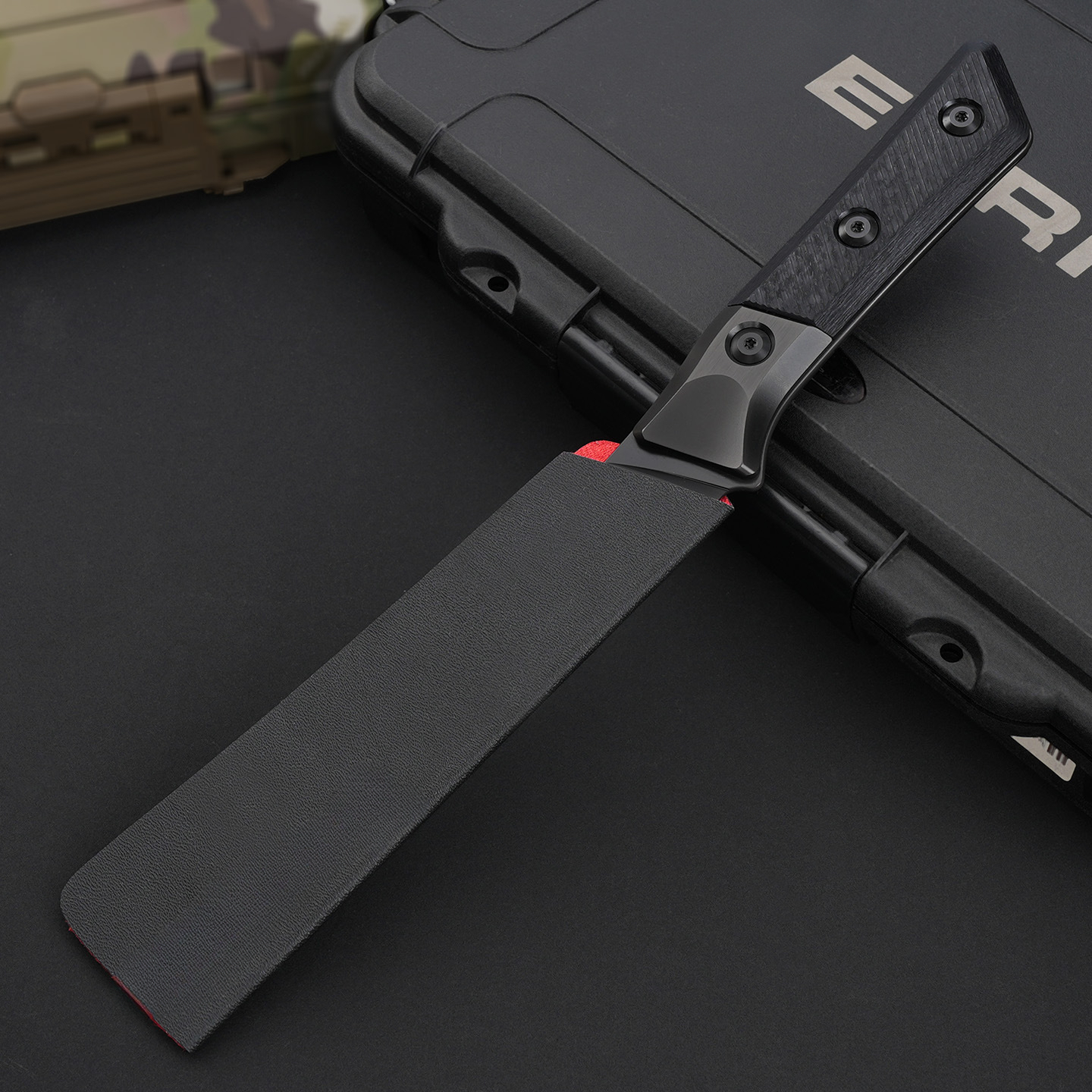 Kitchen knife G10 Titanium alloy Handle Mark M390MK Hunt Survival Tactical EDC Tool Folding Camping Straight knife