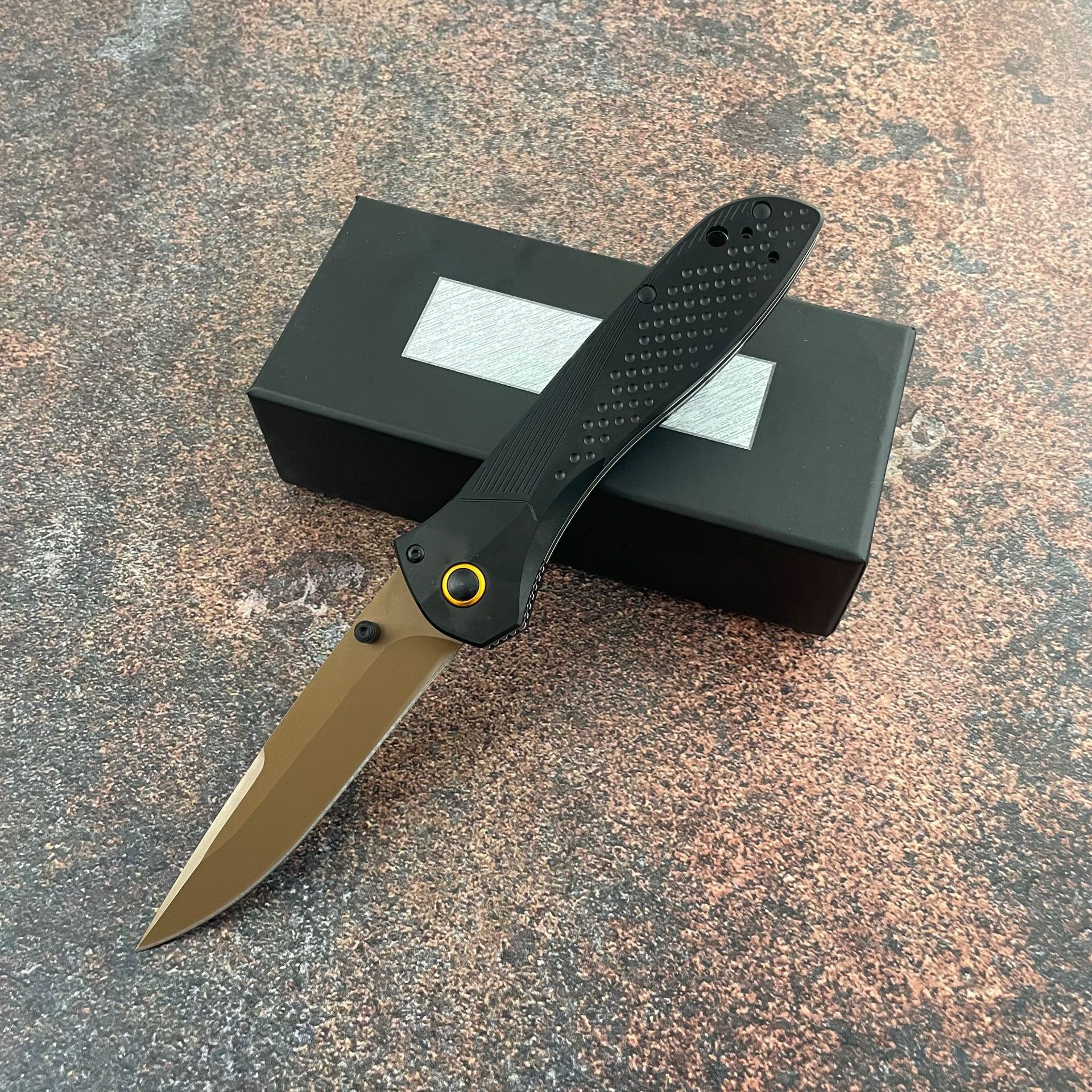 New BM 710FE Outdoor Pocket Folding Knife D2 Blade Aluminum Tactical Self-defense Knives EDC Handle Hiking Camping Fishing Tools