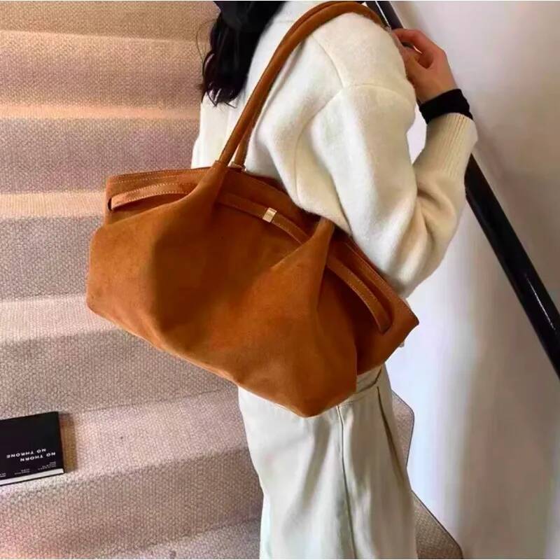 2026 Spring&Autumn JW PEI Genuine Leather Large Capacity Dumpling Light luxury style Shoulder Bag Handbag for Women