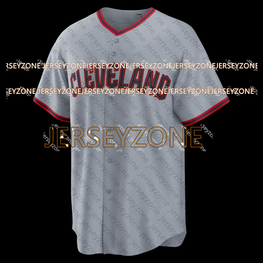 Custom 37 Travis Bazzana 11 Jose Ramirez Bo Naylor Triston McKenzie Embroidery Baseball Jersey Embroidery Breathable Polyester Sweatshirt99