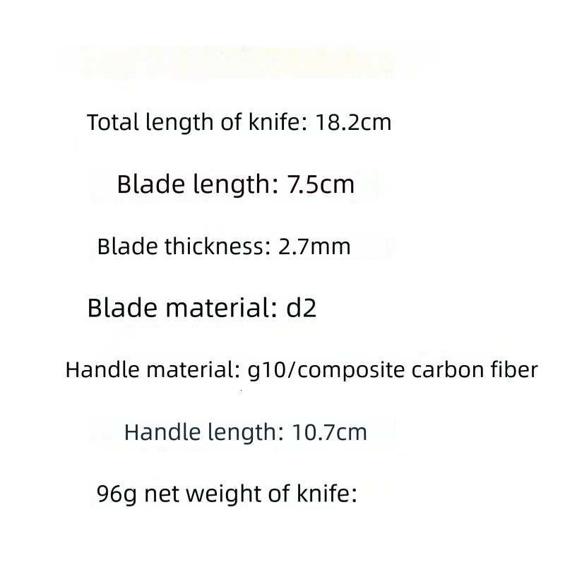 KS 1370 Grey Folding Knife D2 Steel Blade G10 Composite Carbon Fiber Handle Portable Household Fruit EDC Carry-Along Tool Knife