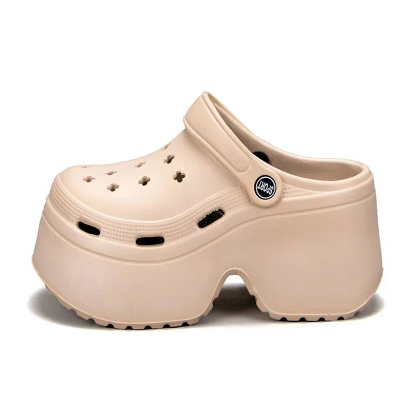 Womens Wedges Heel Sandals Summer 2026 Closed Toe Chunky Platform Sandalias Mujer Hollow Out Thick Sole Non-slip Slides Ladies 260427