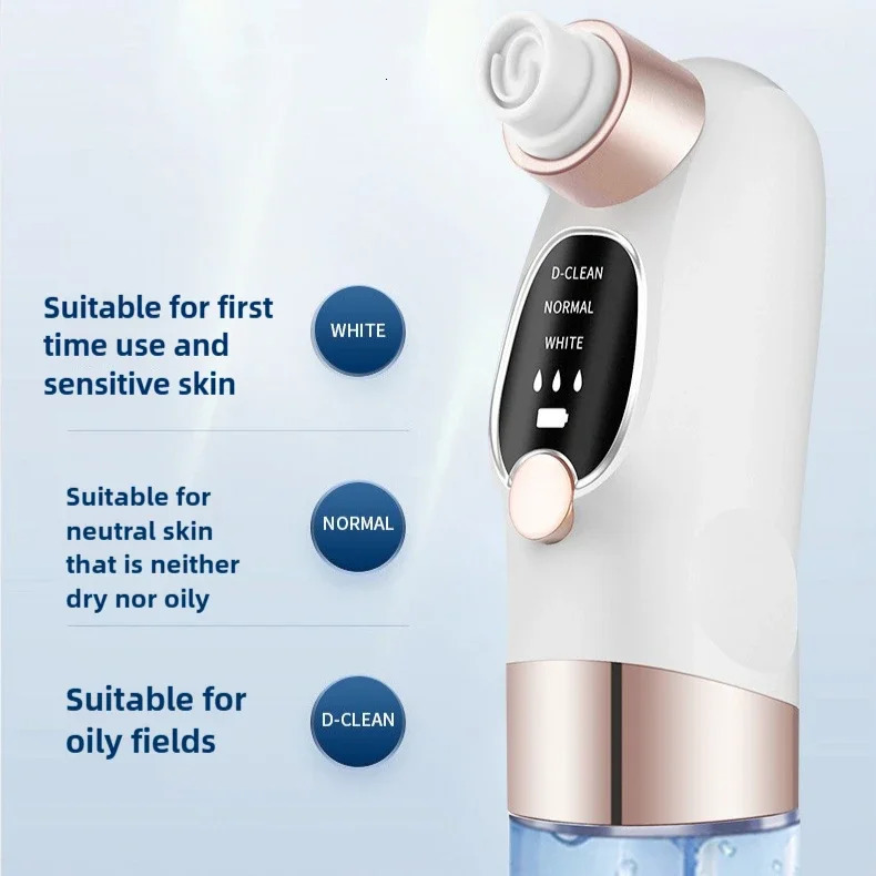 Blackhead Remover Pore Vacuum Face Cleaner Electric Pimple Black Head Removal USB Rechargeable Water Cycle Black Dot Remove 260424