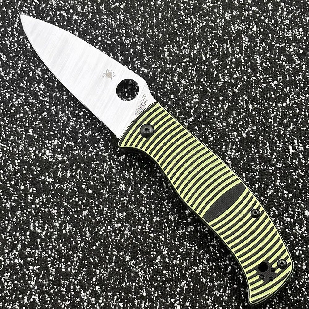 C217GP G10 handle portable outdoor folding for camping, survival, sharp tactical self-defense EDC tool knife