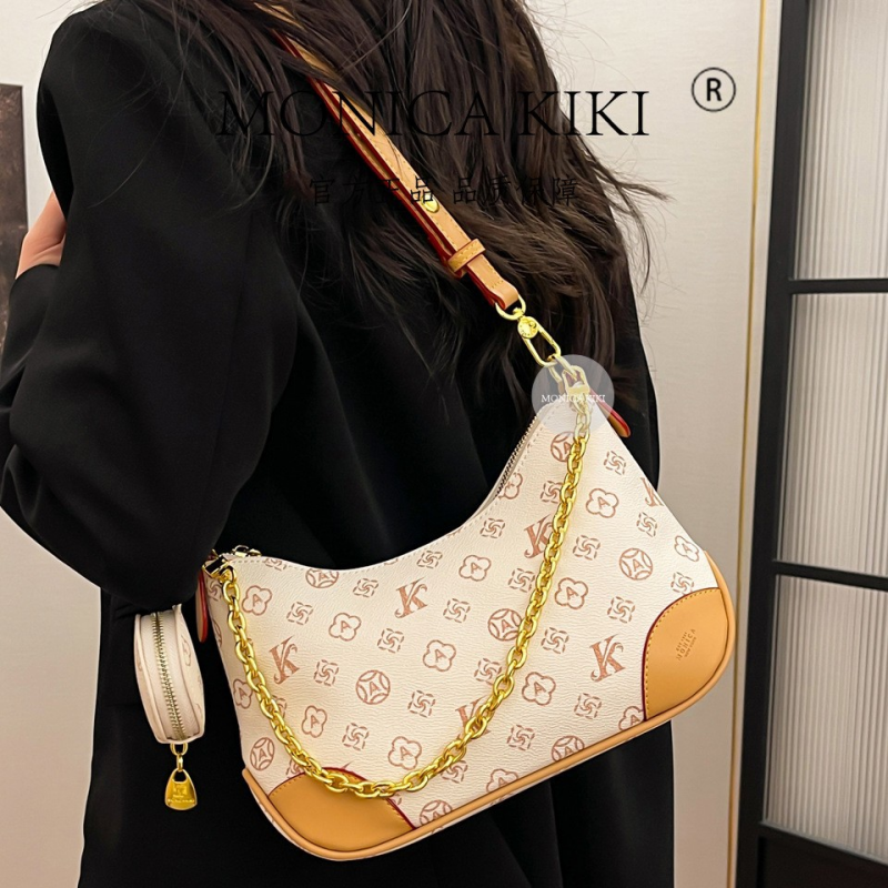MONICA KIKI New retro and fashion luxury letter designer shoulder bag casual and versatile classic tote bag for women