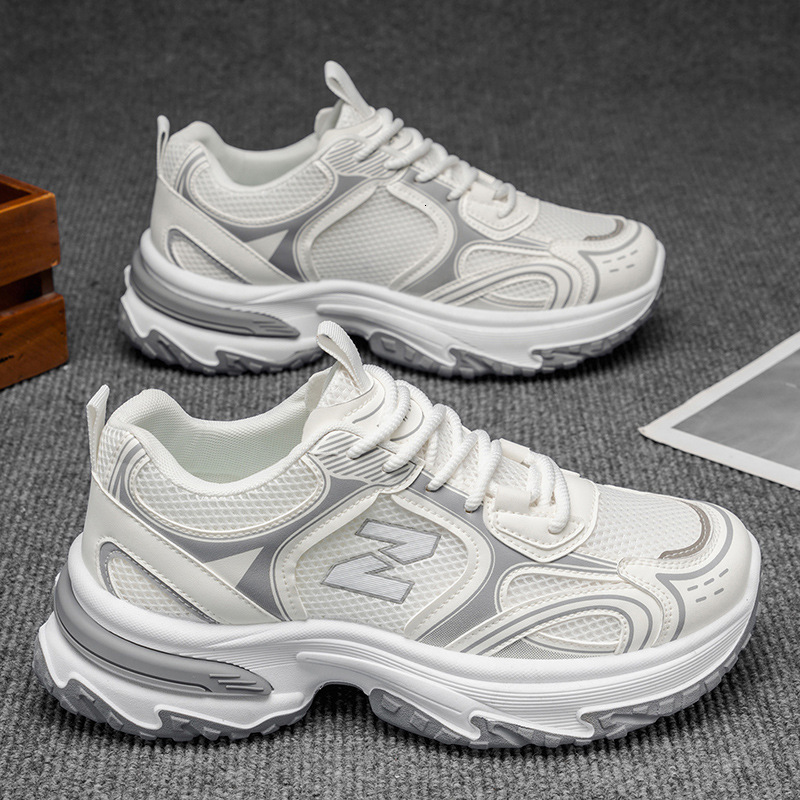 Designer shoe Dad Autumn New Breathable Mesh Men's Trendy Versatile Thick-Soled Height-Increasing Casual Sports Shoes Men