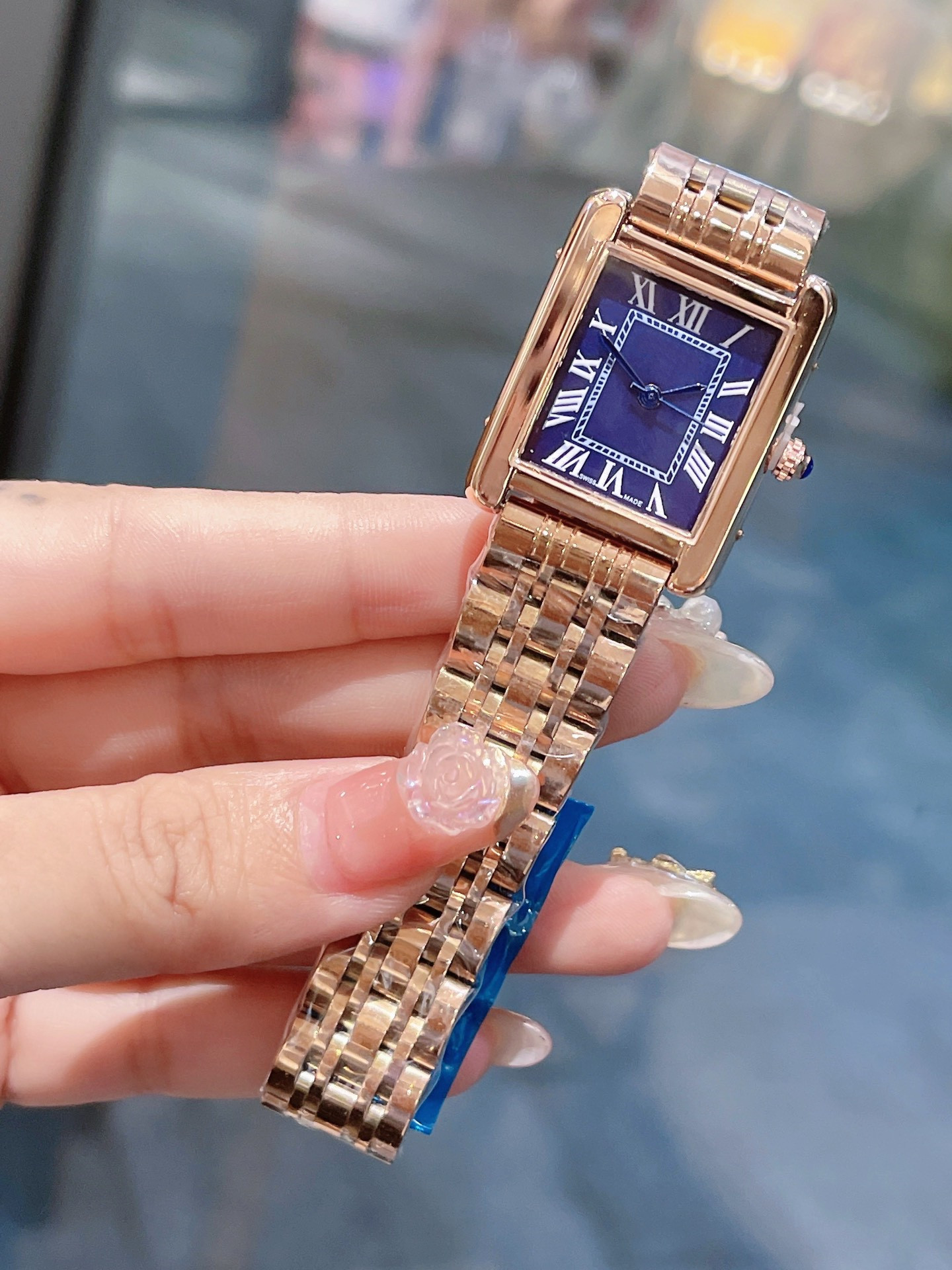 Luxury Watch Womens TANKity Watch Square Watches Diamond Premium Quartz Movement Stainless Steel Bracelet Sapphire Glass Waterproof women Watches #50