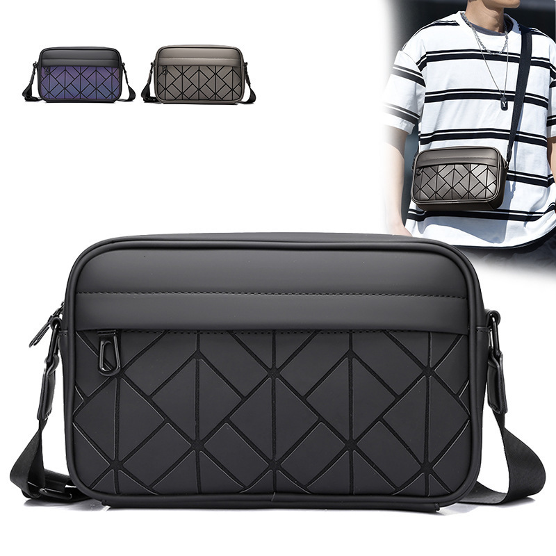 retro printed messenger mens shoulder bag casual trend crossbody bag fashionable mobile phone storage handbag 260112