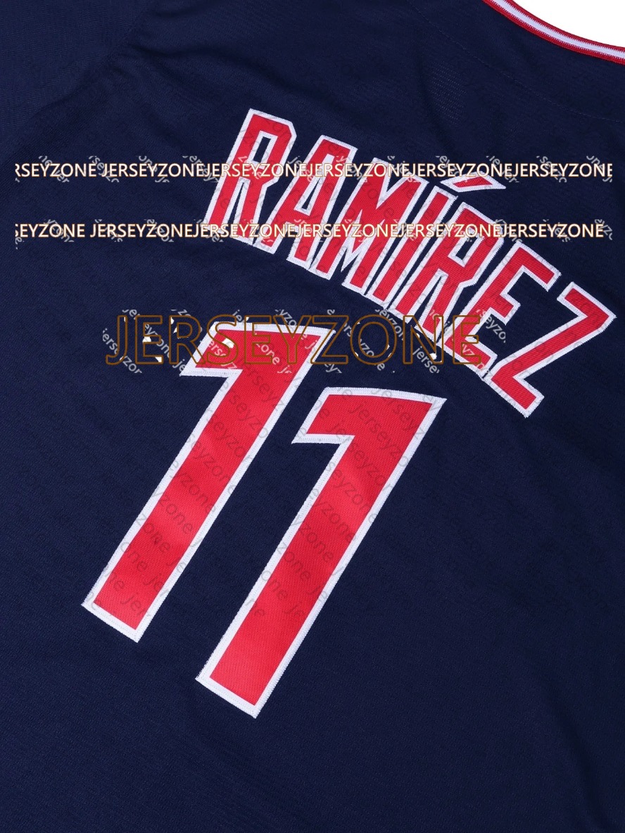 Custom 37 Travis Bazzana 11 Jose Ramirez Bo Naylor Triston McKenzie Embroidery Baseball Jersey Embroidery Breathable Polyester Sweatshirt99