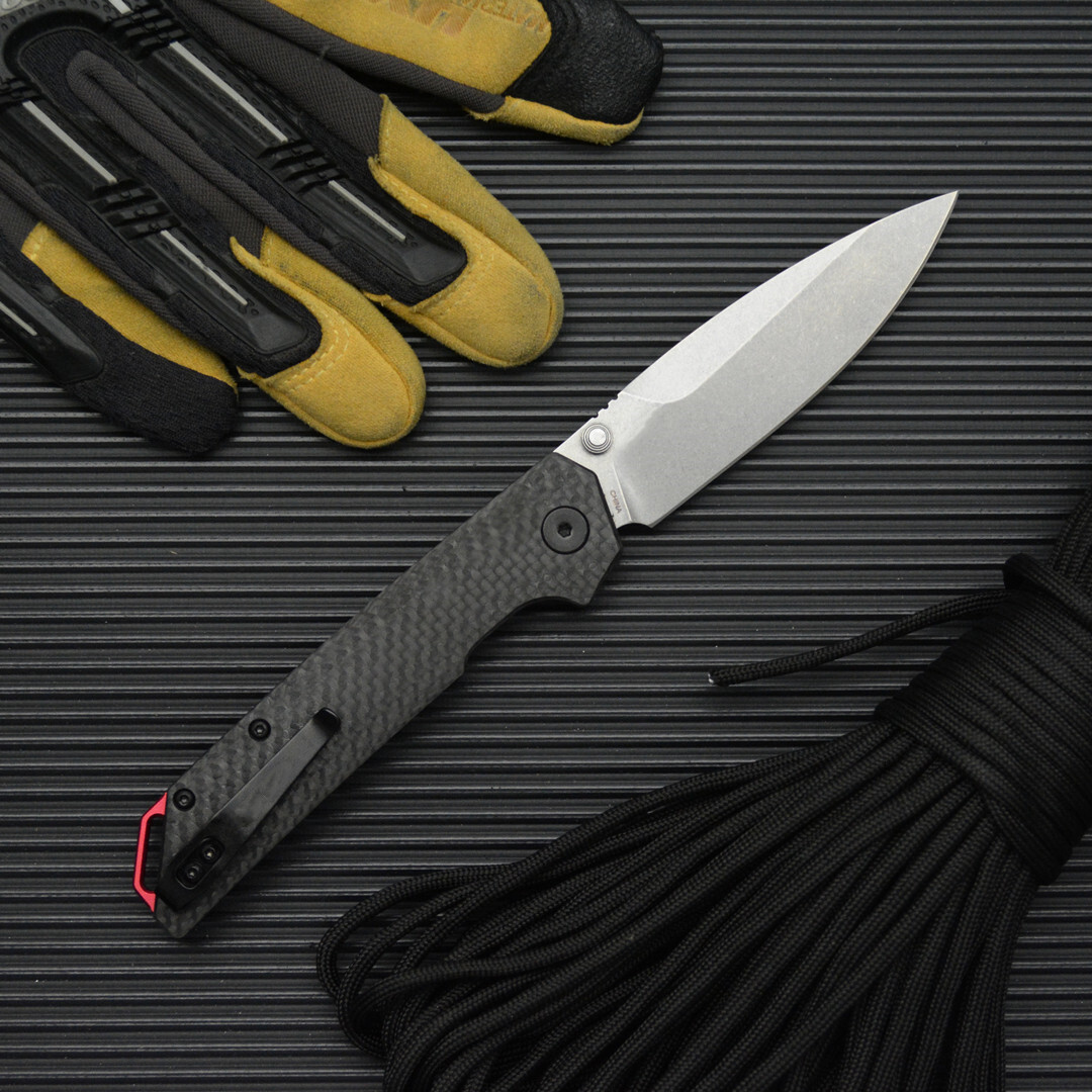 KS2038 m390 steel Carbon fiber outdoor camping Hunting survival tactical Gear EDC Defense utility pocket knife