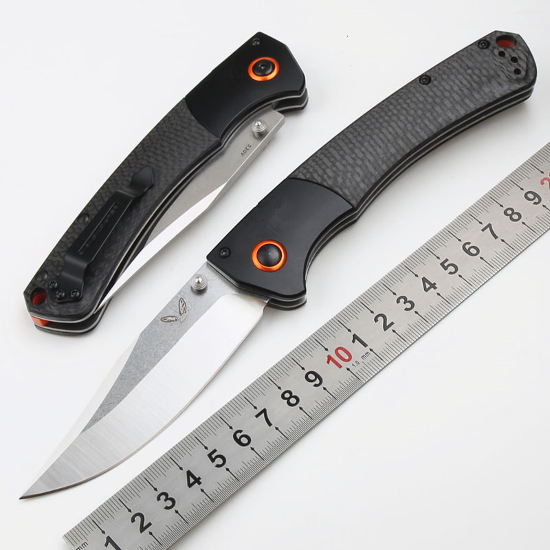 New Crooked River BM15080 Carbon Fiber/G10 Handle Mark S30V Blade Outdoor Camping Survival EDC Pocket Folding Tool Knife