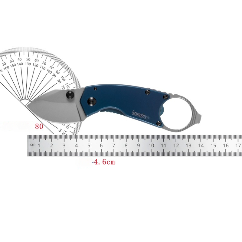 8710 Antic Multi-Function Folding Pocket Knife 1.75" 8Cr13Mov Drop Point Blade Blue 440C Handles with Bottle Opener Tool