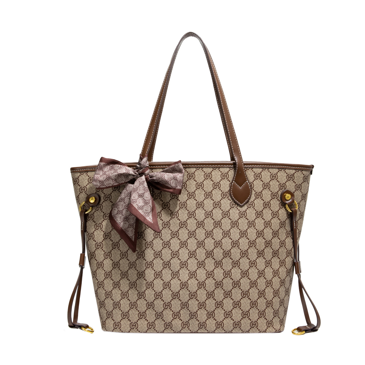 MONICA KIKI New Luxury Commuter Outdoor Large Capacity Designer Tote Bag Retro Printed Versatile Shoulder Bag for Women