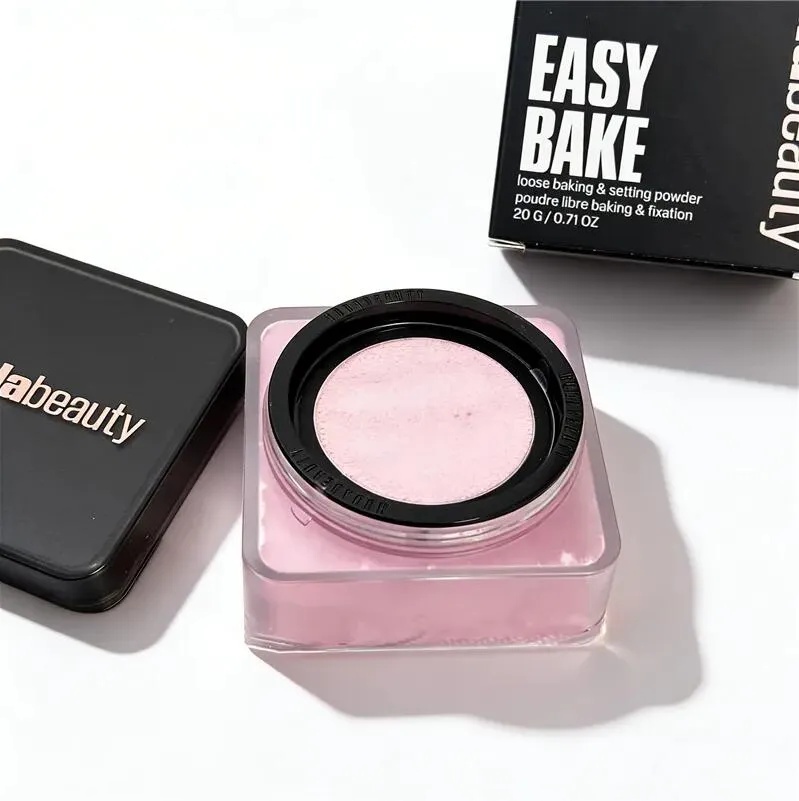 New Packing 8 Colors Beauty Easy Bake Loose Powder / Blush / Lip Gloss 20g Pound Cake Cherry Blossom Birthday Cake Baking Setting Powder Oil Control Concealer