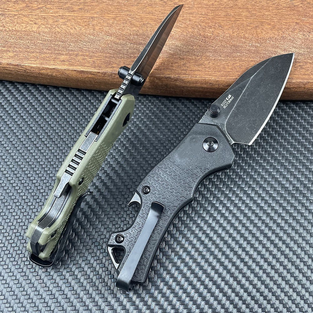 Hot Mini 8337 Folding Pocket Knife 8Cr13Mov Blade Nylon Fiber Handle Outdoor Survival Knife EDC Camping Self-defense Tool