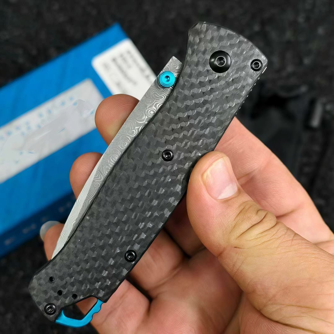 BM 535-3/533-3 Mini Carbon Fiber Folding Knife cpm20Black Outdoor Camping Hunting Pocket Tactical EDC Tool 535 Knife