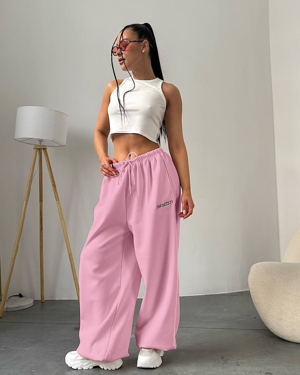 Women's Pants Autumn Street Sweatpants Y2K Aesthetic Slacks Korean K- Fashion Personalized Letters Embroidered Casual Loose Wide Leg