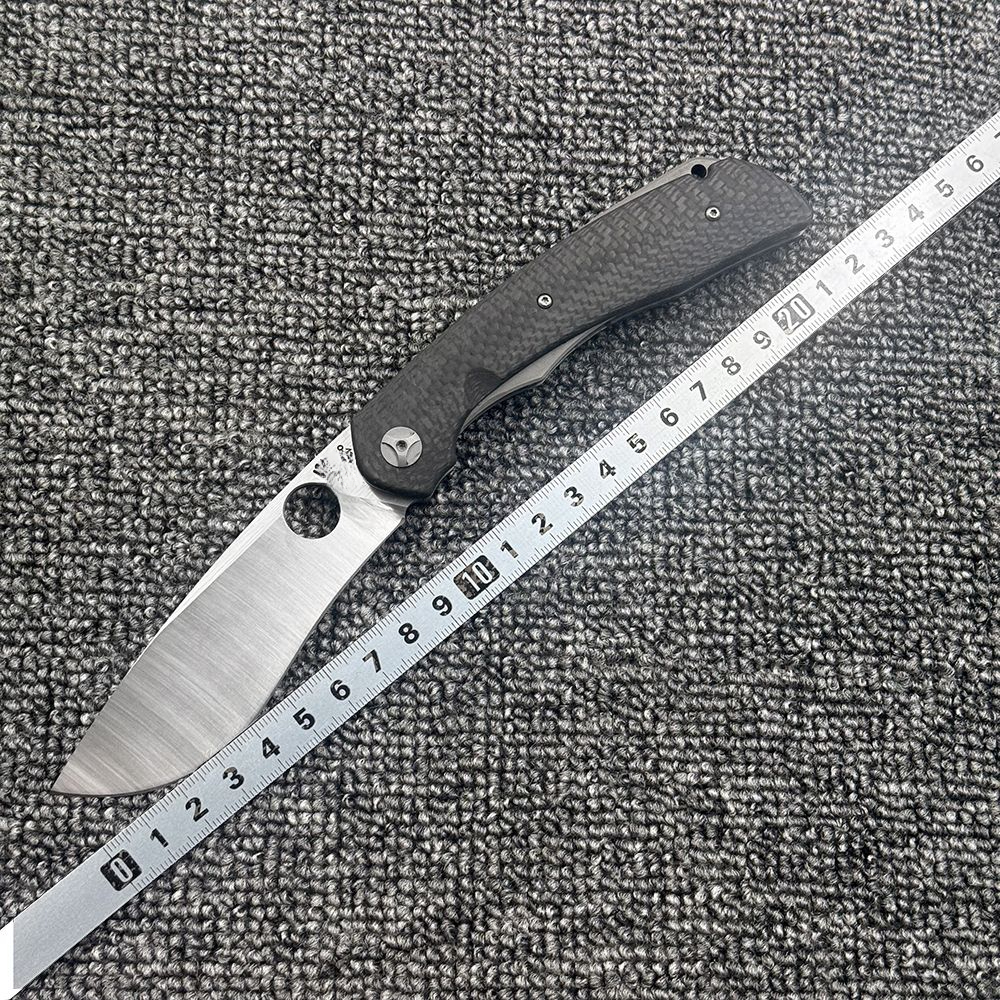 C239 Carbon Fiber Folding Knife Outdoor Camping Hunting Pocket EDC Tool Knife