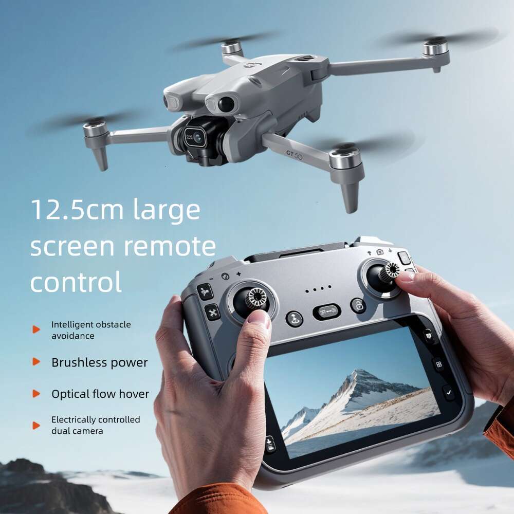 Famous Brand GT Drone Brushless High Definition Aerial Photography Aircraft With Large Screen Remote Control And Obstacle Avoidance Toy Airplane Mini 