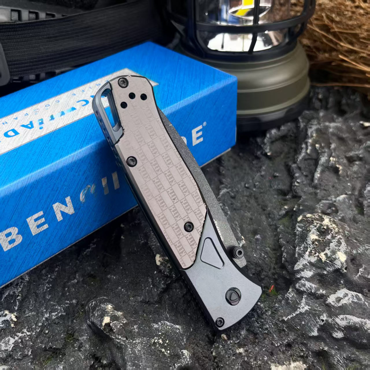 BM 535 Folding Knife Aluminum Handle D2 Blade Outdoor Hunting Survival Sharp Self-defense Multi-tool Self-defense Men's Gift