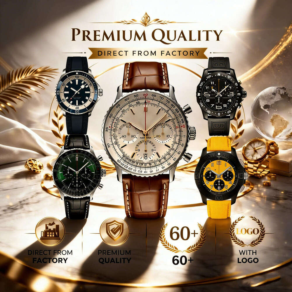 AAA Breilness Watch Navitimely Chronomatly Watch Mens Luxury Watchman Designer Br Watchman Watch Woman Top Quality Chronograph Quartz Automatic Watch Box 030522