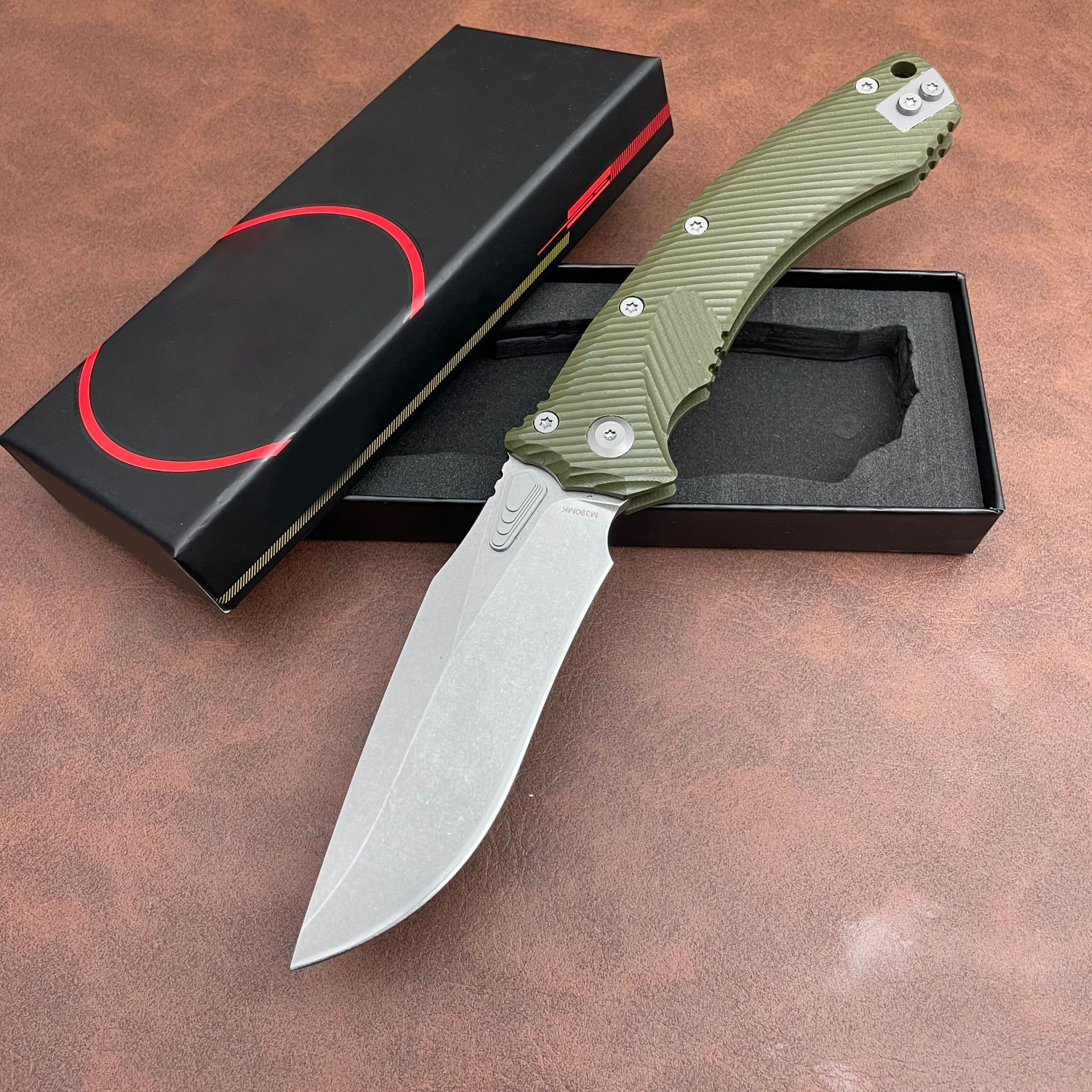 G10 Handle M390MK Blade Outdoor Camping Hunting Kitchen Survival EDC Tool Folding Knife