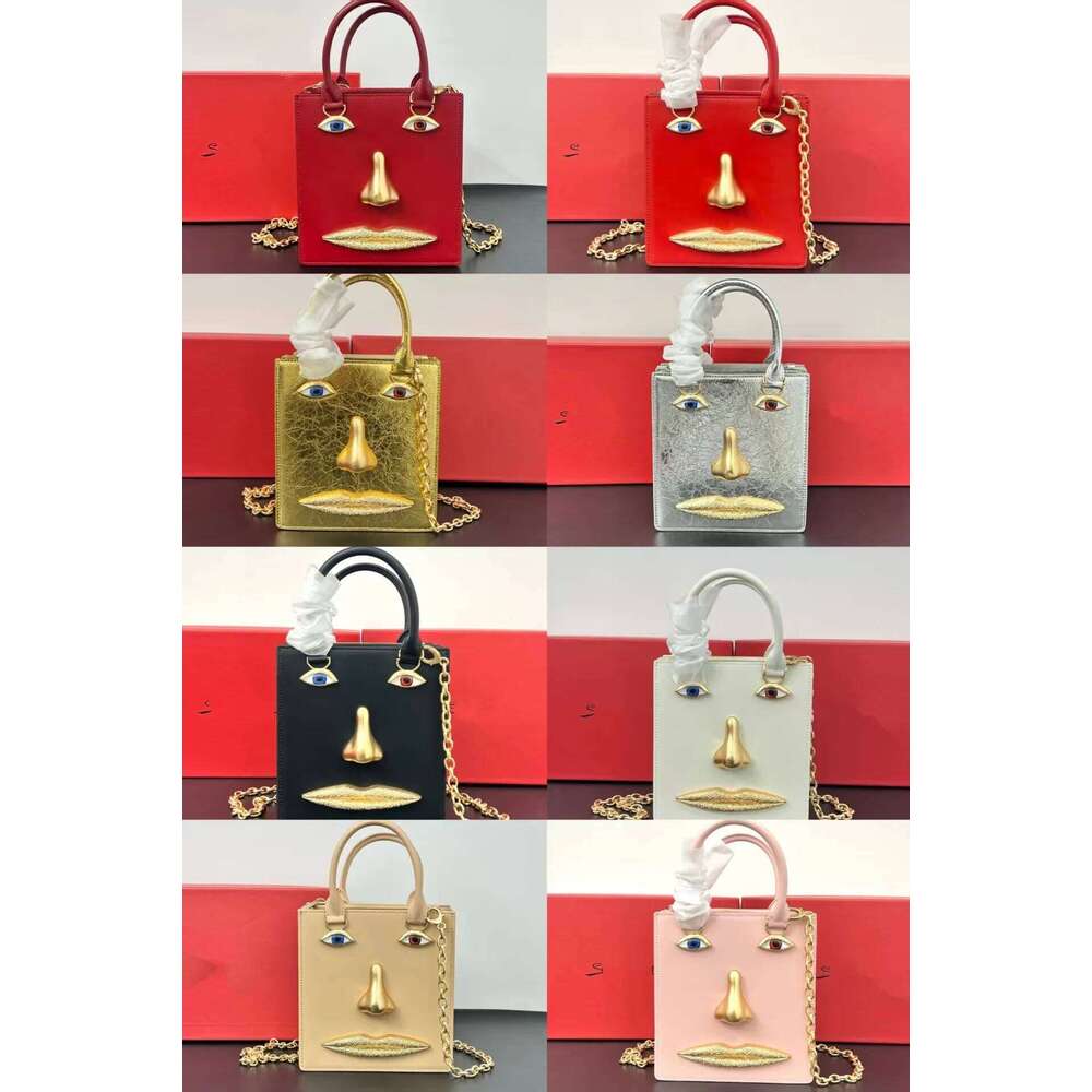 Master Quality,Designer Fashion Leather Unique Facial Features Trendy Personality Women's Handbag Stylish Bag Suotong260428 - view 4