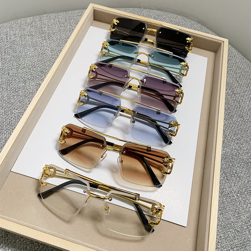 2026 New Designer Oversized Sunglasses Women Luxury Brand High End Ornament UV Protection Face Contour Fashion Shades Wholesale