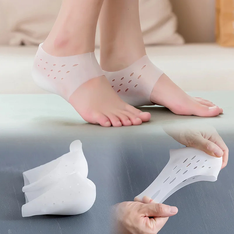 Invisible Height Increases Insole Women Mens Heel Pad Silicone Neutral Orthopedic Foot Massage Elastic Breathable Firm Insole 260625 - view 6