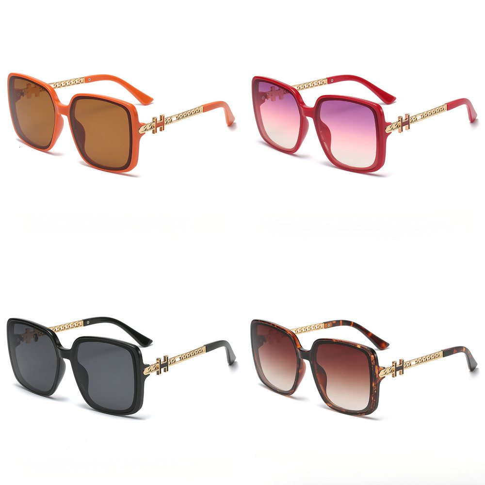 2026 Luxury Brand Designer Women's Sunglasses New Style High Level Accessories UV Isolation Big Head Friendly Slim Eyeglasses Wholesale