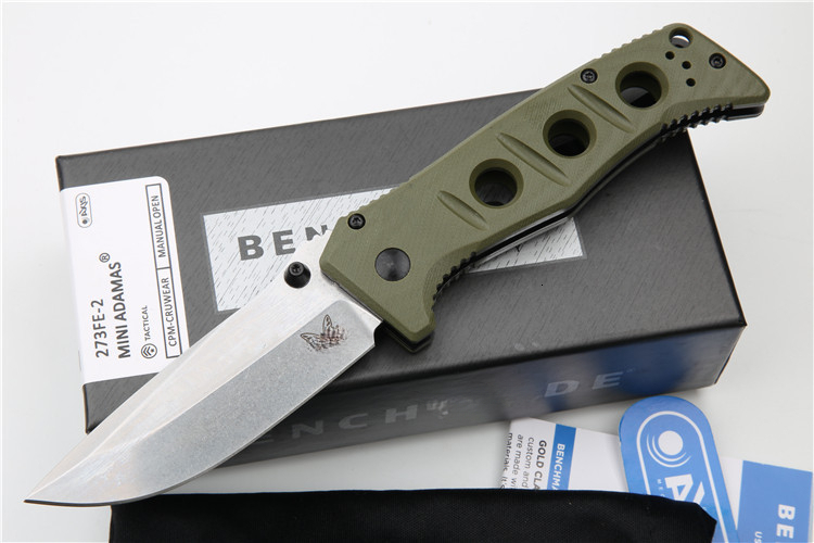 New 273FE-2 Mark CPM Cruwar Blade G10 Handle Outdoor Camping Hunting Survival Kitchen Practical EDC Folding Tool Knife