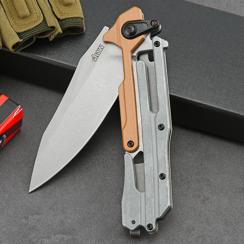 2039 Folding Knife Camping Survival Knife Portable Knife Sharp High Hardness Outdoor Self-defense Camping Fruit Knife with Clip