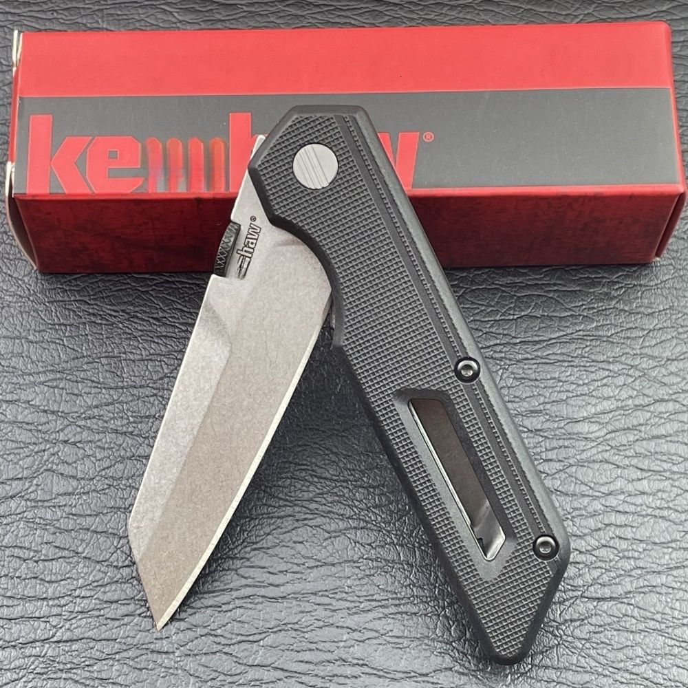 KS 2050 Compact Pocket Knife with 440C Blade and Nylon Fiber Handle - Essential Item for Outdoor Rock Climbing Men's Gifts