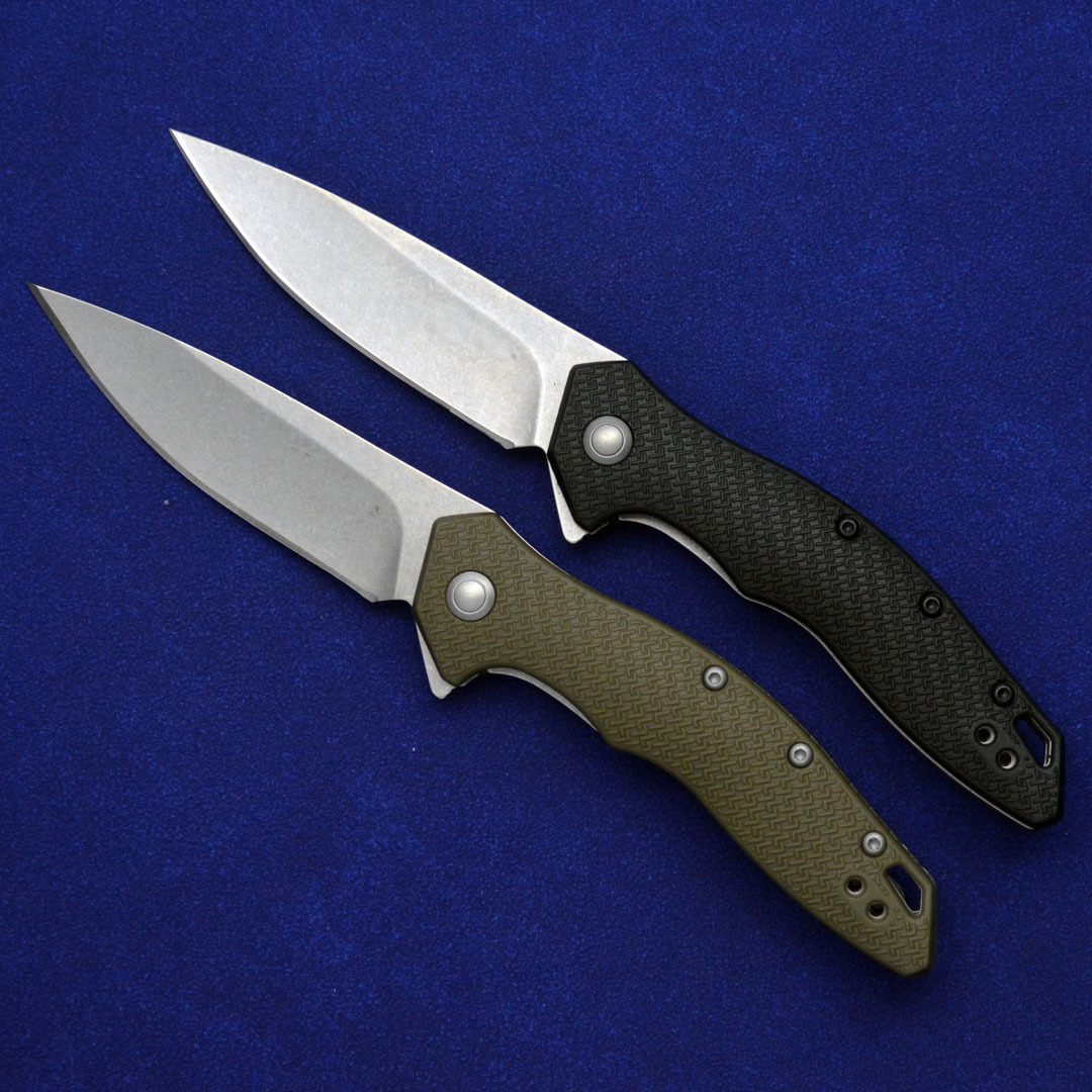 KS 1845 Black & Green Folding Knife, Flipper Assisted Opening, 8Cr13 Blade, Nylon Handle, Outdoor Daily Carry EDC Tool