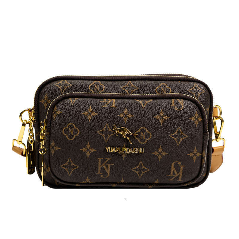 Cross-Border Women's New Vintage High-End Fashion Monogram Shoulder European And American Niche Design Crossbody Bag