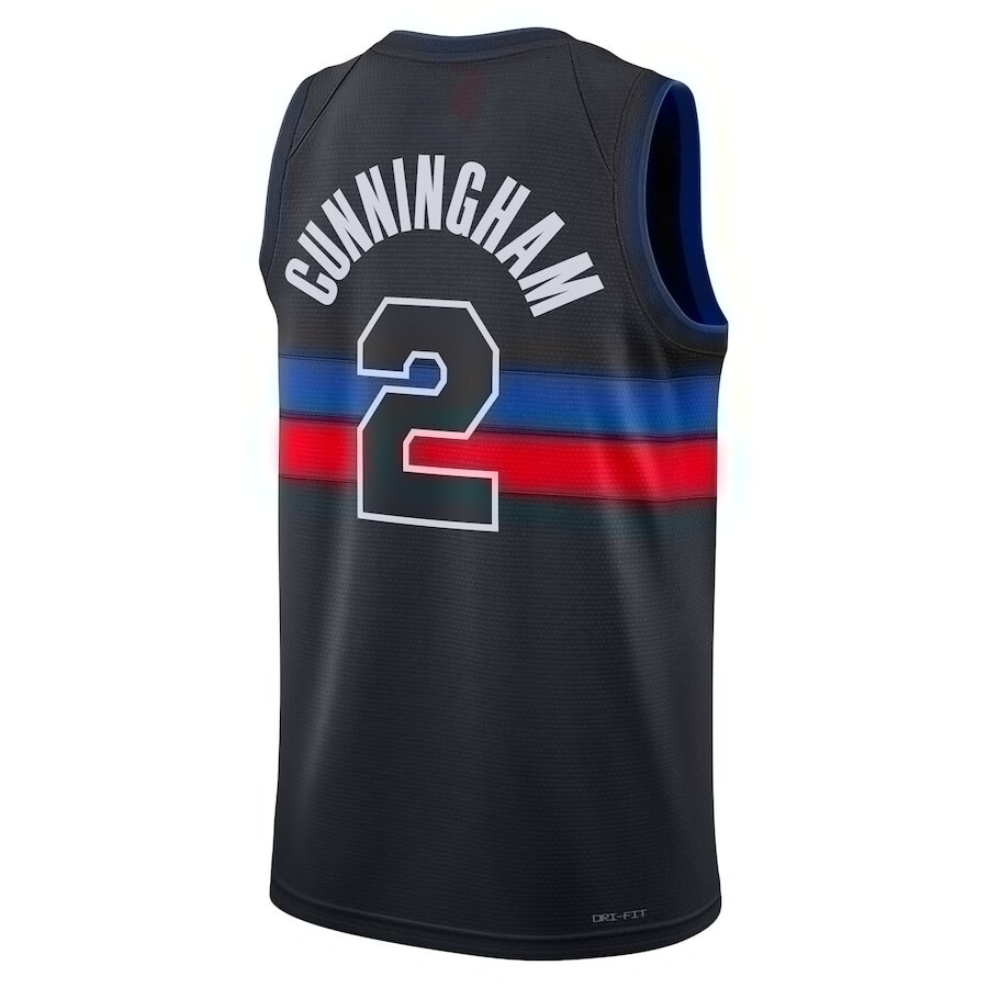 Cade Cunningham Basketball Jerseys Piston Jalen Duren Ausar Thompson Isaiah Stewart Tobias Harris Kevin Huerter Ronald Holland Caris LeVert Custom Cit