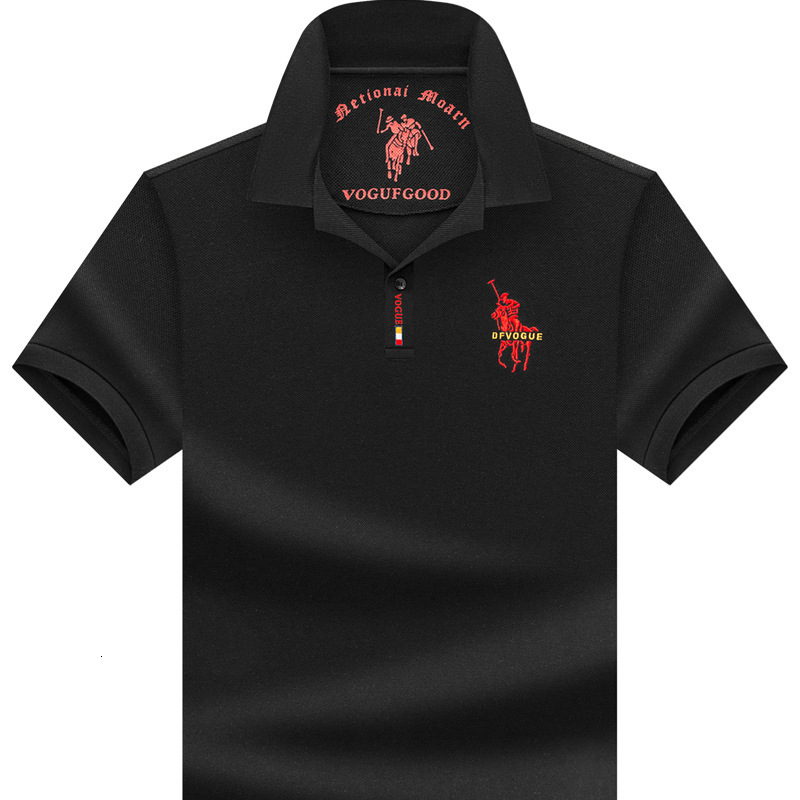 Cotton Luxury Embroidered Mens Summer Short Sleeved Polo Shirt Casual And Loose Suitable For Fathers Business And Leisure Style