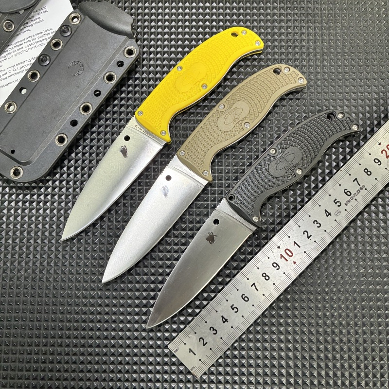 FB31 Camping Survival Tactics And Hunting Handmade Olive Plastic Handle Fixed Blade Knife - A Premium Product For Outdoor Enthusiasts