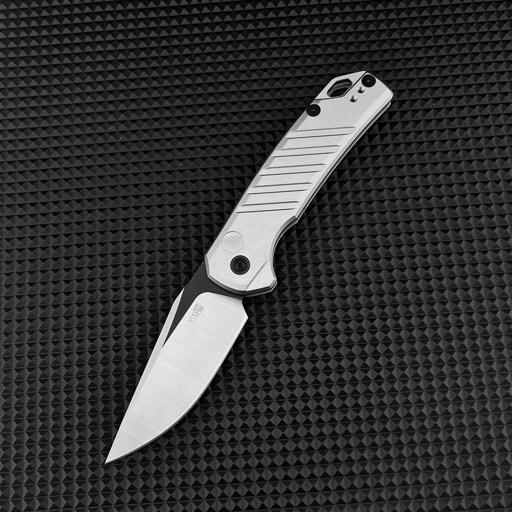 KS 7305 Outdoor Pocket Folding Knife D2 Steel Blade Aluminum Handle Everyday Carry Camping Hiking Cutting EDC Tools Men's Gift