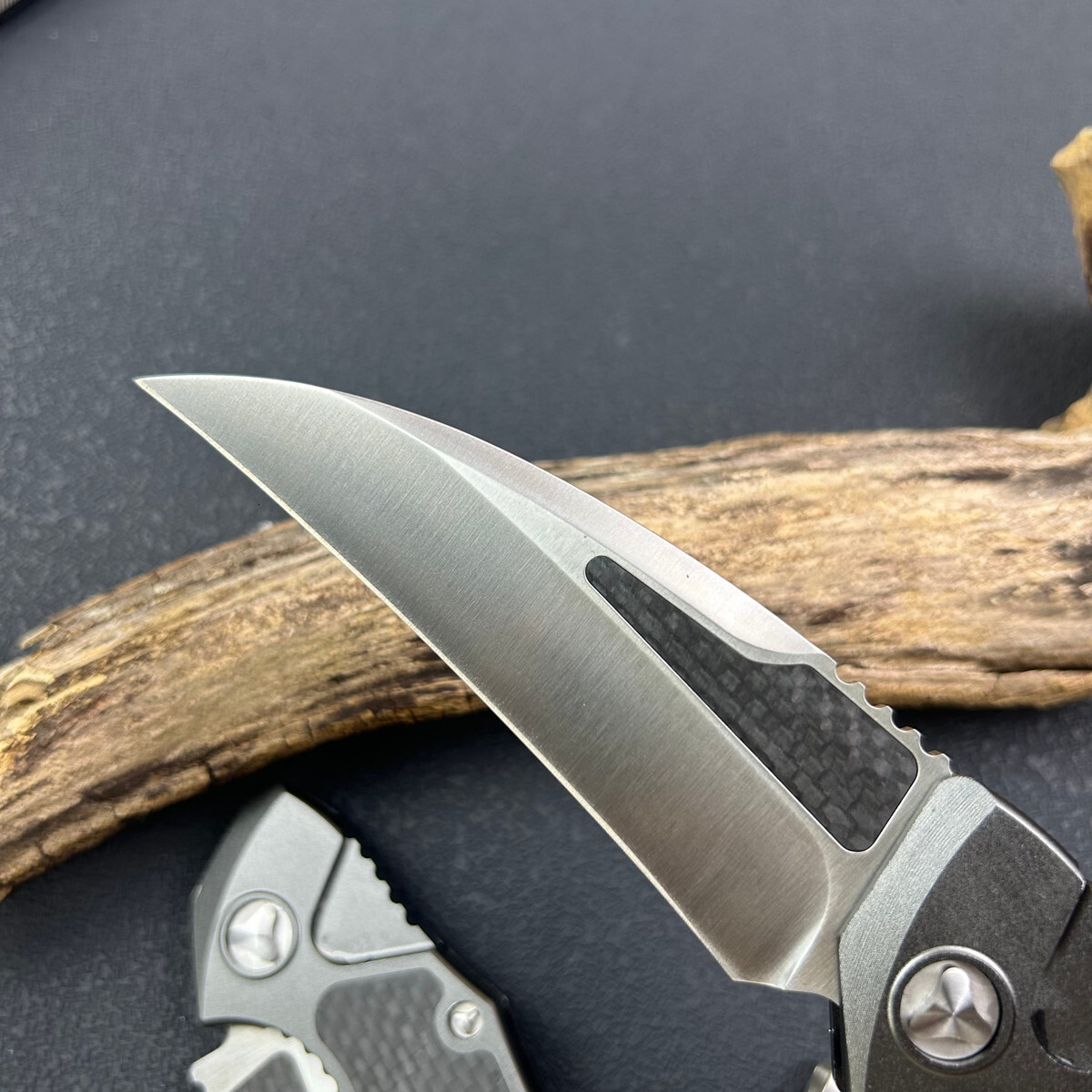 Folding Knife Aluminum Alloy CNC Carbon Fiber Patch Outdoor Camping Fishing Hunting EDC Multi-Function Tools