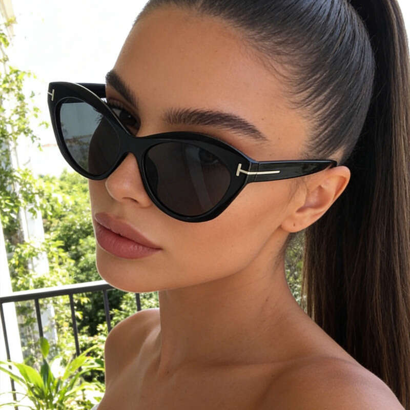 New high-end style sunglasses, multifunctional casual cat eye sunglasses, UV resistant curved sunglasses, fashionable retro style